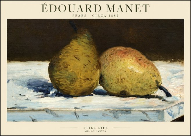 Édouard Manet Pears No1 - Poster