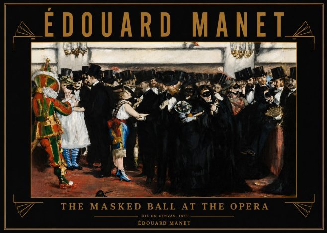 Édouard Manet The Masked Ball at the Opera No6 - Poster