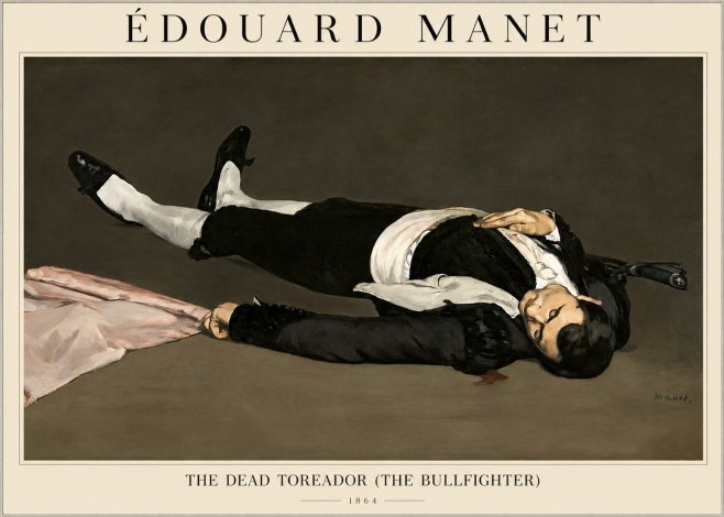 Édouard Manet The Dead Toreador (the Bullfighter) No1 - Poster