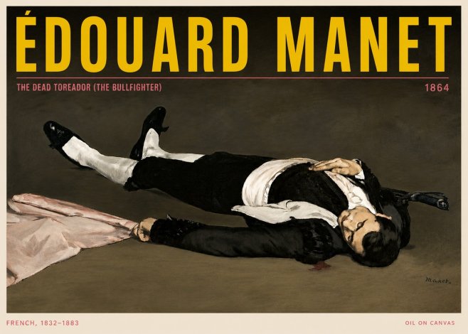 Édouard Manet The Dead Toreador (the Bullfighter) No5 - Poster