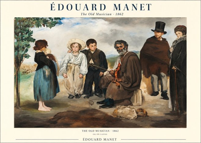 Édouard Manet The Old Musician - 1862 No1 - Poster