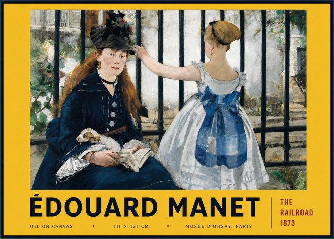 Édouard Manet The Railroad No6 - Poster