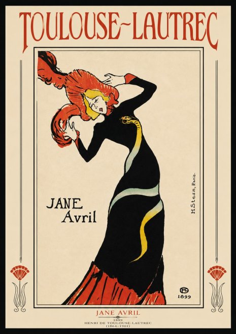 Toulouse-Lautrec Jane Avril I No3 - Poster