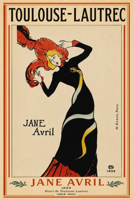 Toulouse-Lautrec Jane Avril I No5 - Poster