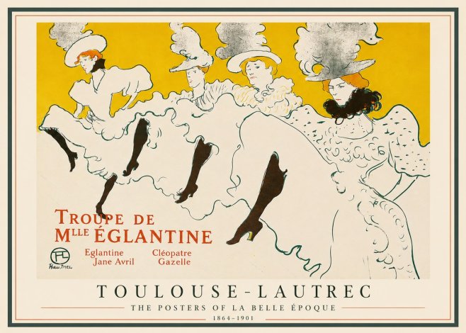 Toulouse-Lautrec Troupe De Mlle Églantine No3 - Poster