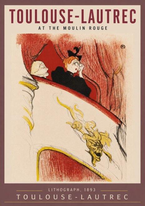 Toulouse-Lautrec At the Moulin Rouge I No5 - Poster