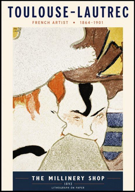 Toulouse-Lautrec The Millinery Shop No3 - Poster
