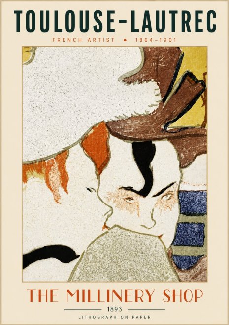 Toulouse-Lautrec The Millinery Shop No4 - Poster