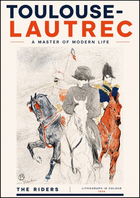 Toulouse-Lautrec The Riders No4 - Poster