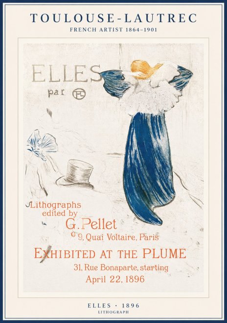 Toulouse-Lautrec Elles No1 - Poster