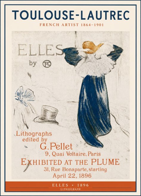 Toulouse-Lautrec Elles No3 - Poster