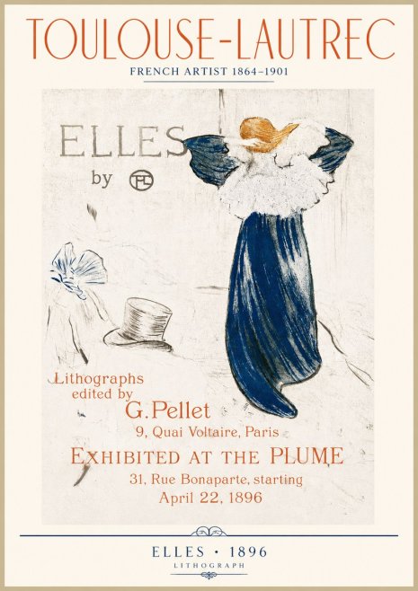 Toulouse-Lautrec Elles No4 - Poster