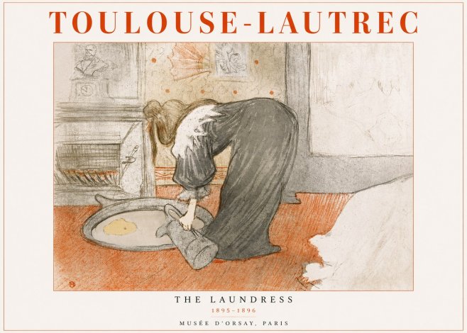 Toulouse-Lautrec The Laundress No3 - Poster