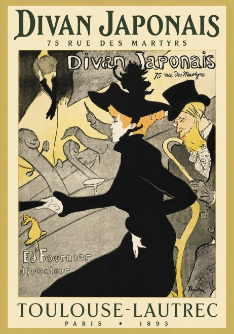 Toulouse-Lautrec Divan Japonais No3 - Poster