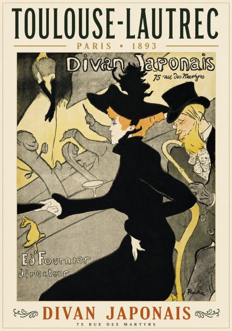 Toulouse-Lautrec Divan Japonais No4 - Poster
