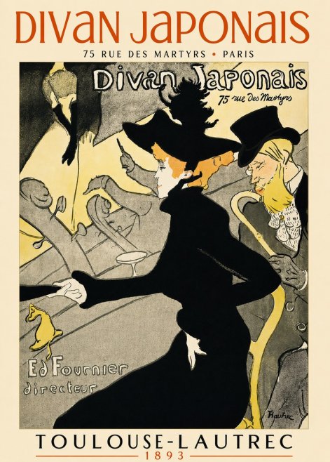 Toulouse-Lautrec Divan Japonais No5 - Poster
