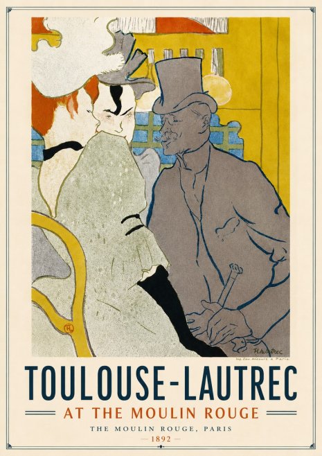 Toulouse-Lautrec At the Moulin Rouge IX No4 - Poster