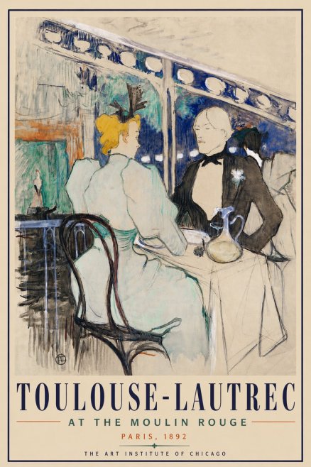 Toulouse-Lautrec At the Moulin Rouge XI No4 - Poster