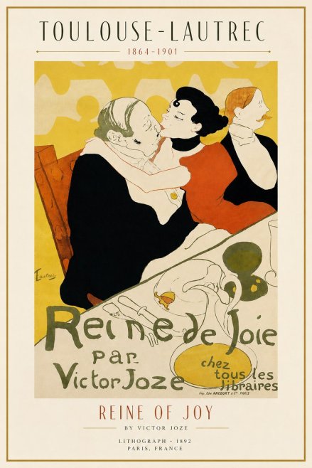 Toulouse-Lautrec Reine De Joie II No3 - Poster