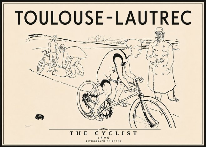 Toulouse-Lautrec The Cyclist No6 - Poster