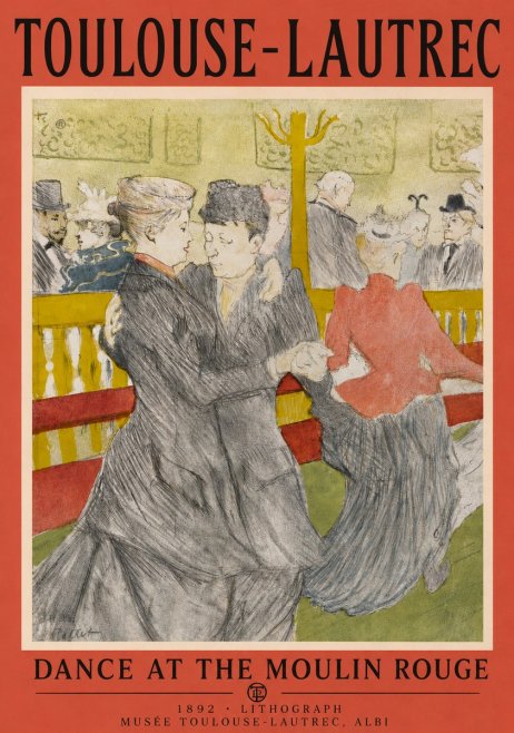 Toulouse-Lautrec Dance at the Moulin Rouge No4 - Poster