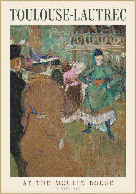 Toulouse-Lautrec At the Moulin Rouge XIII No1 - Poster