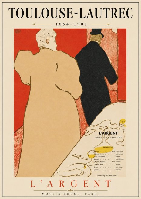 Toulouse-Lautrec L'argent No3 - Poster