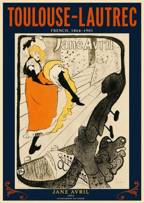 Toulouse-Lautrec Jane Avril II No4 - Poster