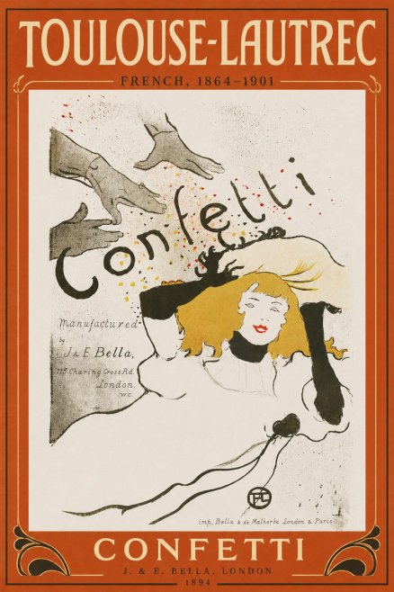 Toulouse-Lautrec Confetti No6 - Poster