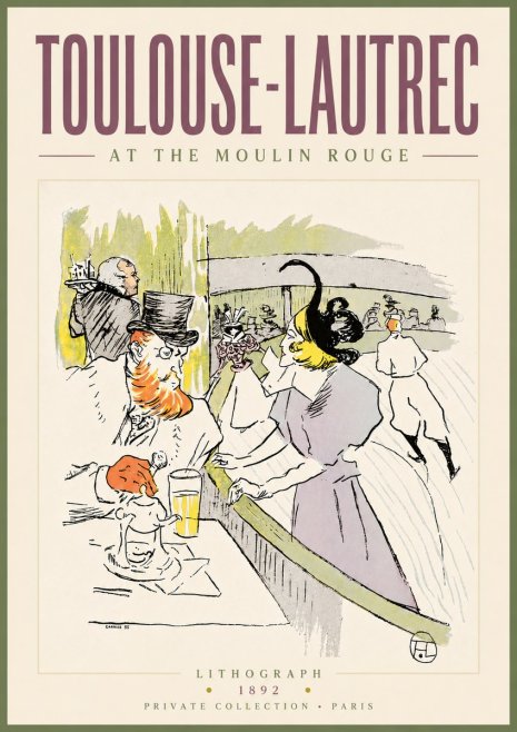 Toulouse-Lautrec At the Moulin Rouge XV No6 - Poster