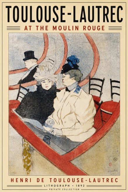 Toulouse-Lautrec At the Moulin Rouge XVI No4 - Poster