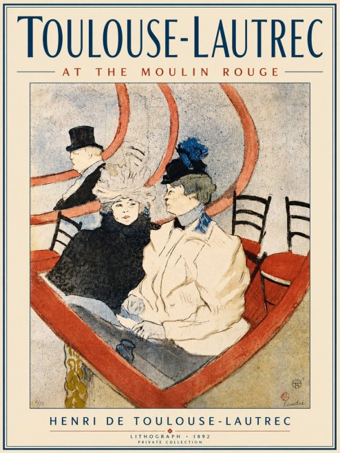 Toulouse-Lautrec At the Moulin Rouge XVI No6 - Poster