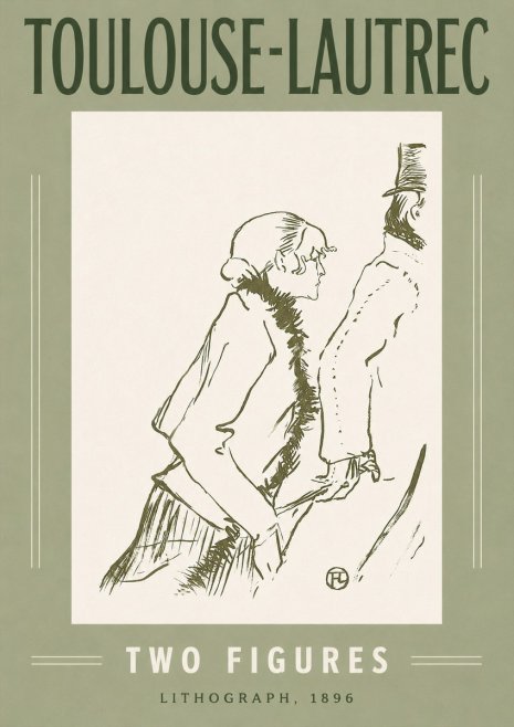 Toulouse-Lautrec Two Figures No2 - Poster