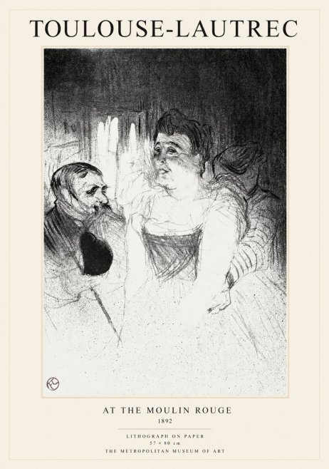Toulouse-Lautrec At the Moulin Rouge XVII No1 - Poster