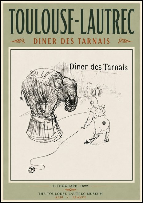 Toulouse-Lautrec Dîner Des Tarnais No5 - Poster