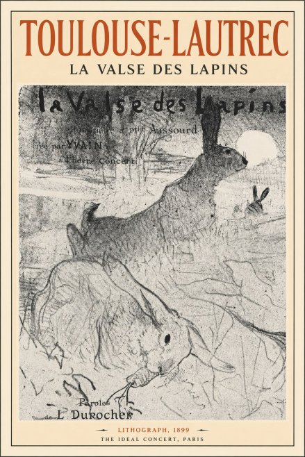 Toulouse-Lautrec La Valse Des Lapins No2 - Poster