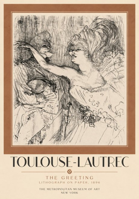 Toulouse-Lautrec The Greeting No3 - Poster