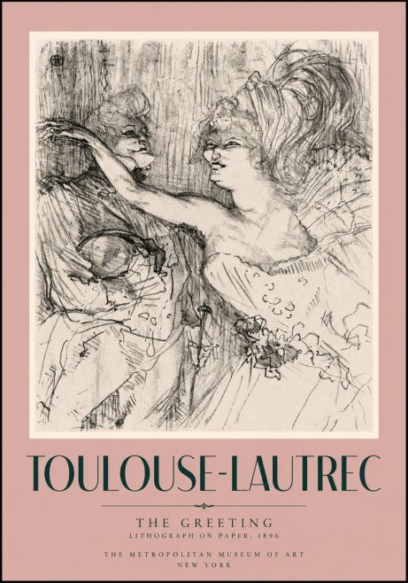 Toulouse-Lautrec The Greeting No5 - Poster