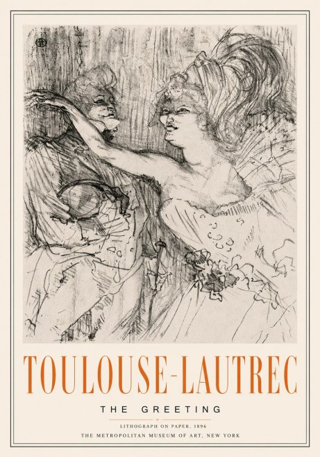 Toulouse-Lautrec The Greeting No6 - Poster
