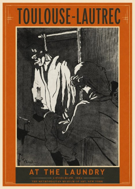 Toulouse-Lautrec At the Laundry No2 - Poster