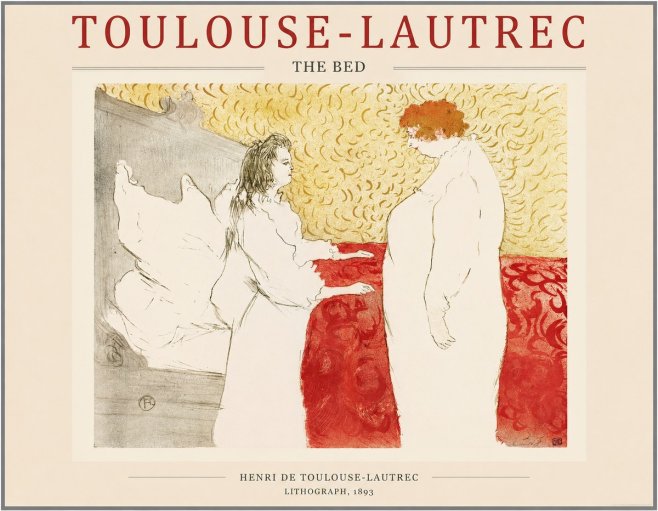 Toulouse-Lautrec The Bed No1 - Poster