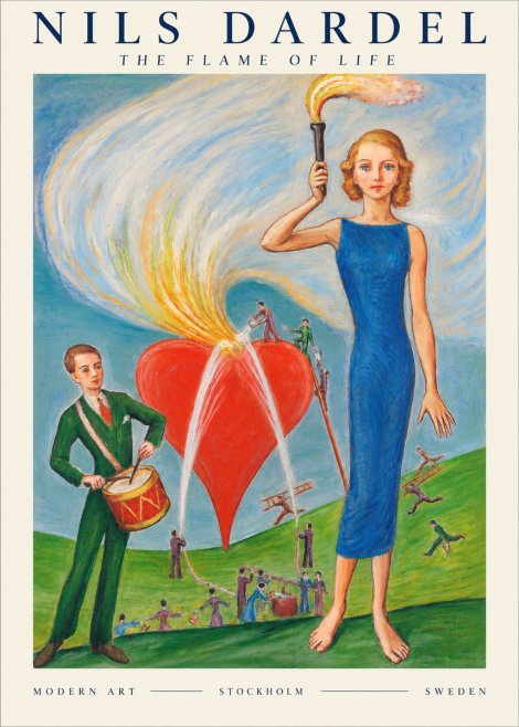 Nils Dardel The Flame of Life No1 - Poster