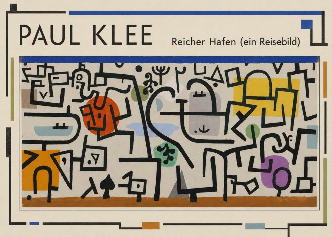 Paul Klee Reicher Hafen (Ein Reisebild) I No1 - Poster