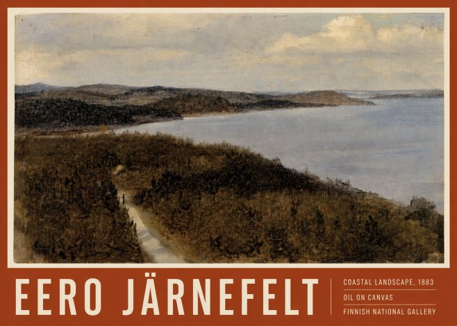 Eero Järnefelt Coastal Landscape, 1883 No4 - Poster