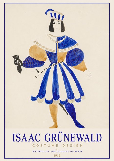 Isaac Grünewald Costume Design III No1 - Poster
