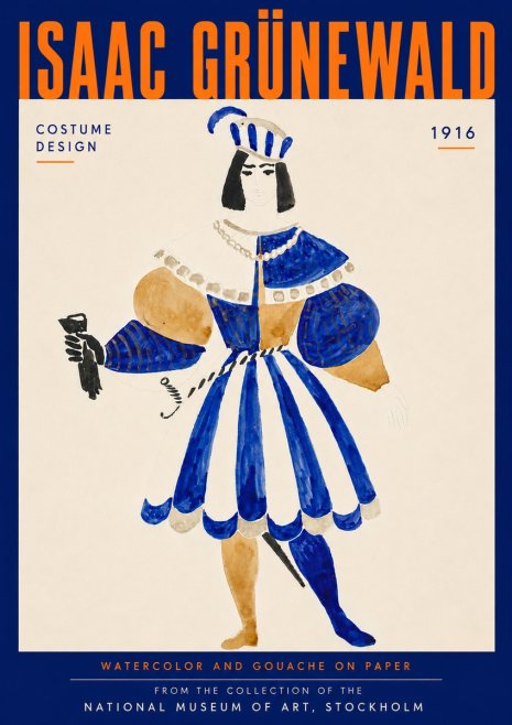 Isaac Grünewald Costume Design III No5 - Poster