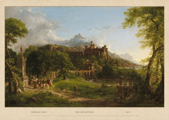 Thomas Cole The Departure II No4 - Poster