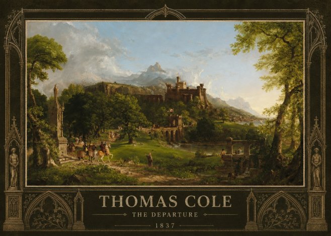 Thomas Cole The Departure II No5 - Poster