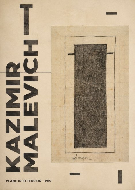 Kazimir Malevich Plane in Extension No6 - Poster