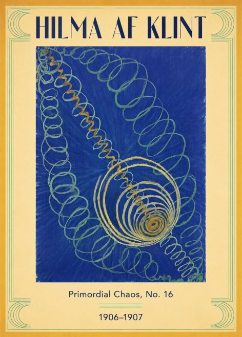 Hilma af Klint Primordial Chaos, No. 16 No3 - Poster